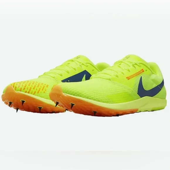 NWOB Nike Zoom Rival XC 6 Cross Country Sz 10 VOLT/CONCORD/TOTAL ORANGE - Picture 4 of 9
